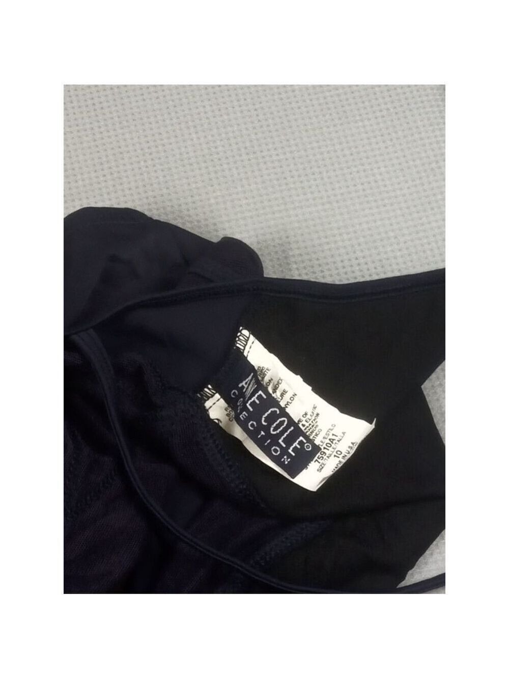 Anne Cole Collection one piece swimsuit, navy blue, size 10 - Picture 3 of 3